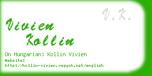 vivien kollin business card